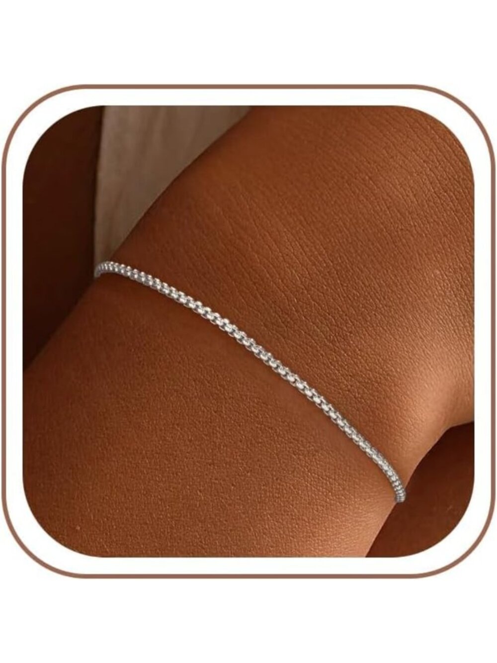 Elegant S925 Sterling Silver Box Chain Bracelet for Women - Timeless Jewelry